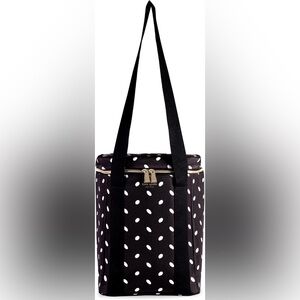 Kate Spade Insulated Bag For Picnics, Wine Tote Almond Dot NEW In PKG